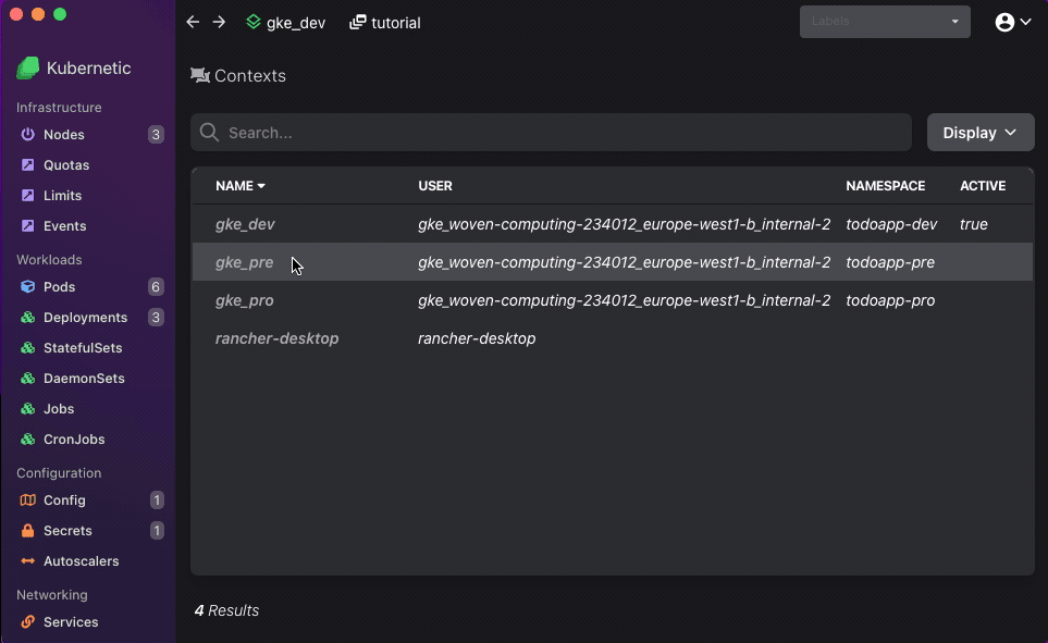 manage multiple contexts of kubeconfig