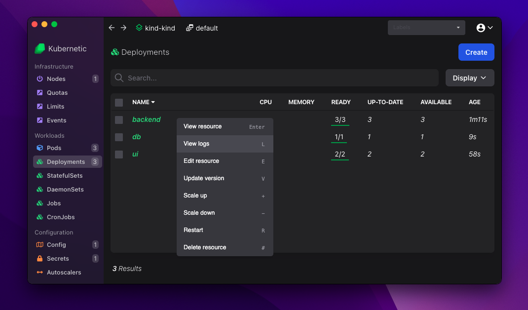context-menu-logs